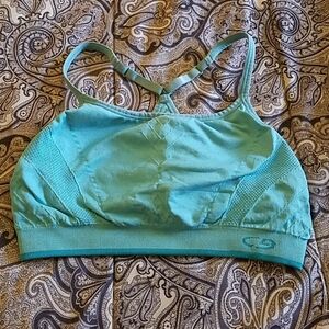 Champion Light Teal Sports Yoga Bra Small